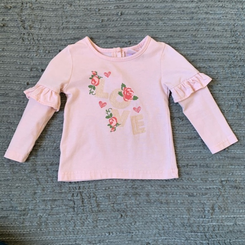 LITTLE LASS puffer vest w/ long sleeve t-short 18M - Picture 7 of 8